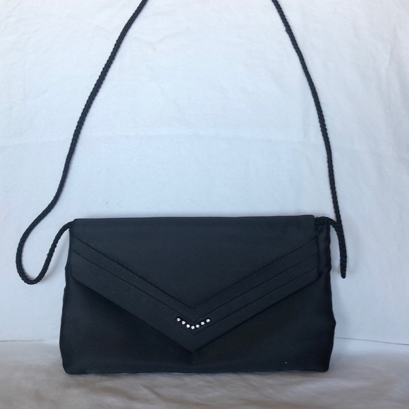 Dover Bags Dover Black Satin Crossbody Evening Bag Poshmark